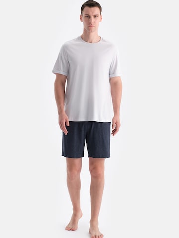 Dagi Pyjama kort in Blauw
