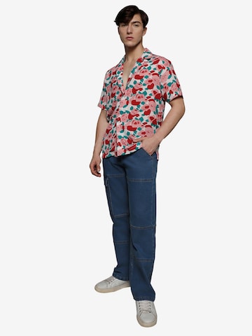 Campus Sutra Regular fit Button Up Shirt ' Dean ' in Red