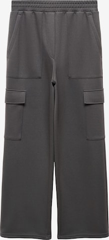 MANGO Cargo Pants 'BREMO' in Grey: front
