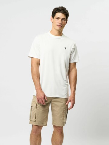 U.S. POLO ASSN. Regular fit Button Up Shirt 'Nick' in White: front