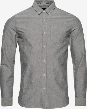 Superdry Regular fit Athletic Button Up Shirt in Grey: front