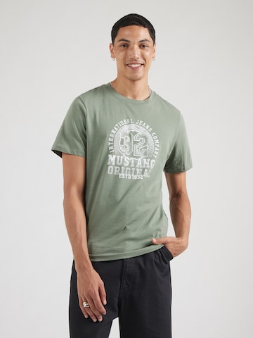 MUSTANG - Camisa 'Austin' em verde: frente
