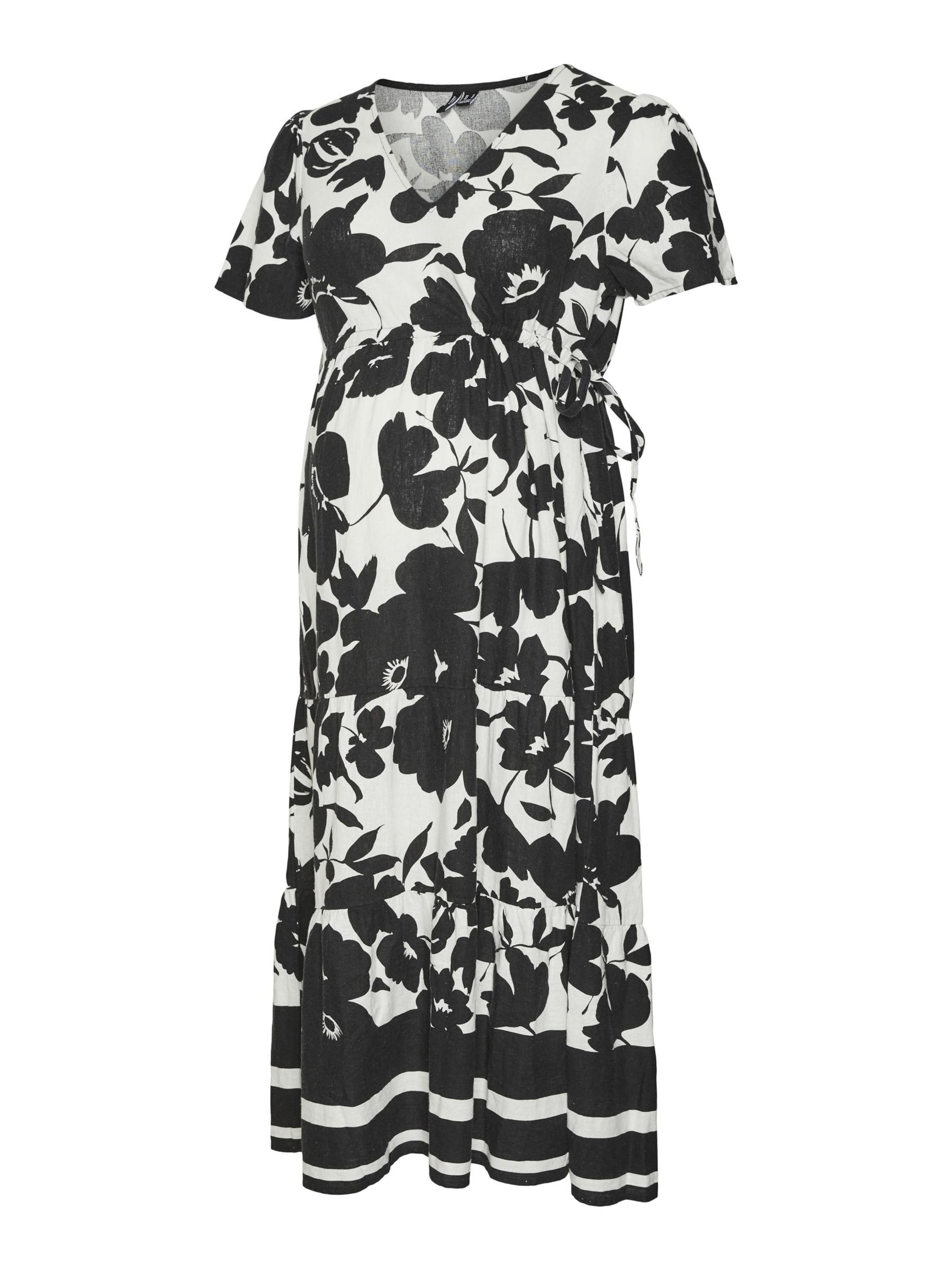 Vero Moda Maternity Jurk in Zwart: voorkant