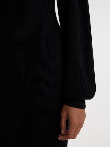 EDITED Knit dress 'Jeanne' in Black