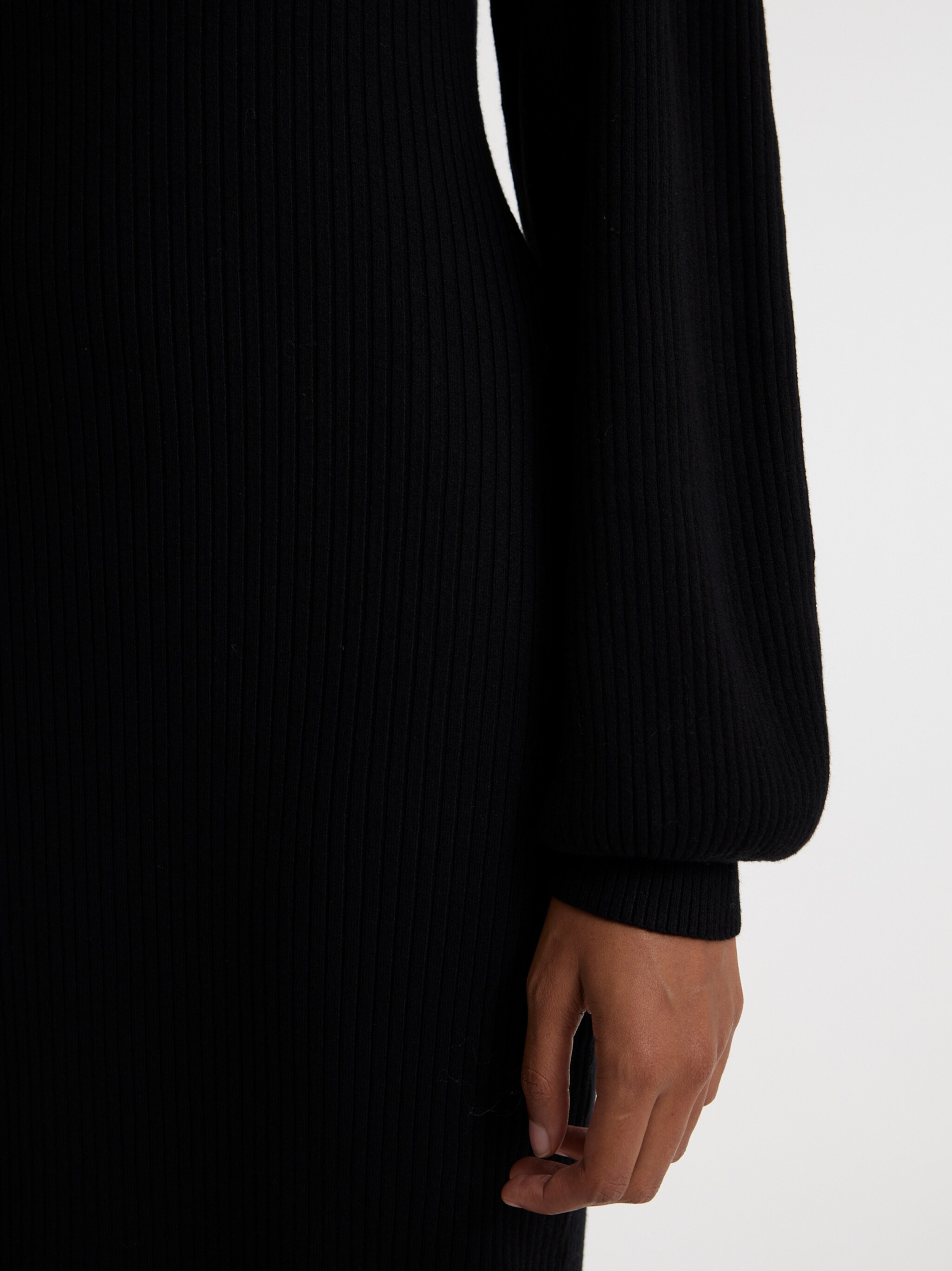 EDITED Producten Gebreide jurk 'Jeanne' Zwart