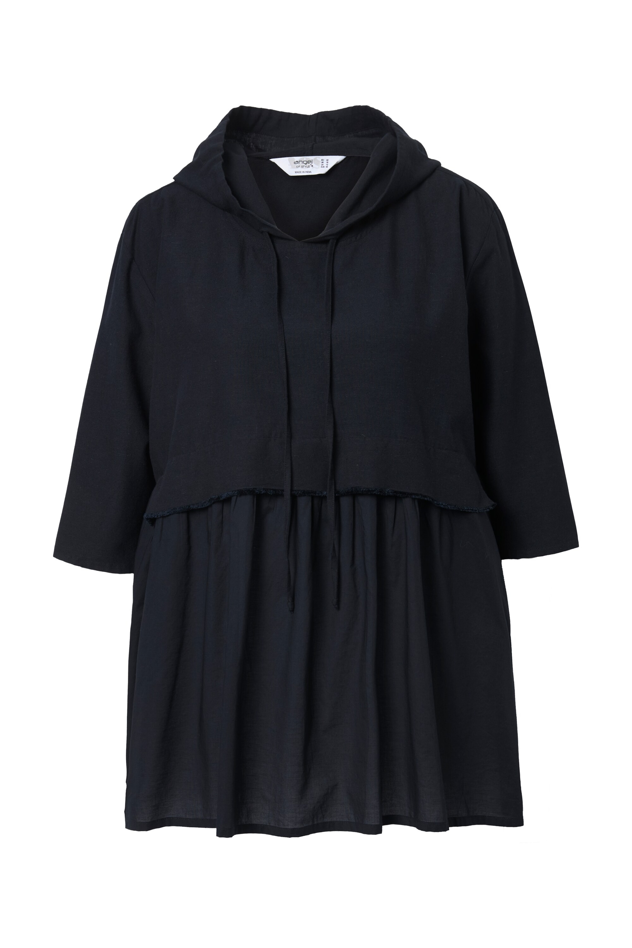 Angel of Style Tunic in Black: front