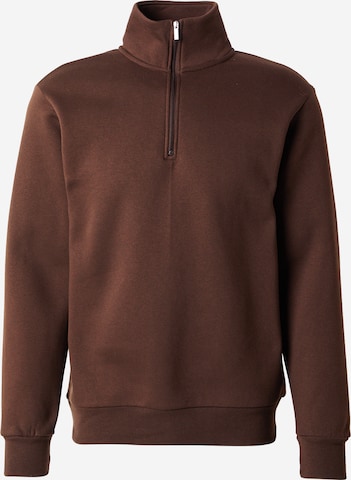 Sweat-shirt 'SLHDAN' SELECTED en marron : devant