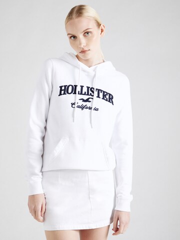 HOLLISTER Sweatshirt 'TECH CORE' in White: front