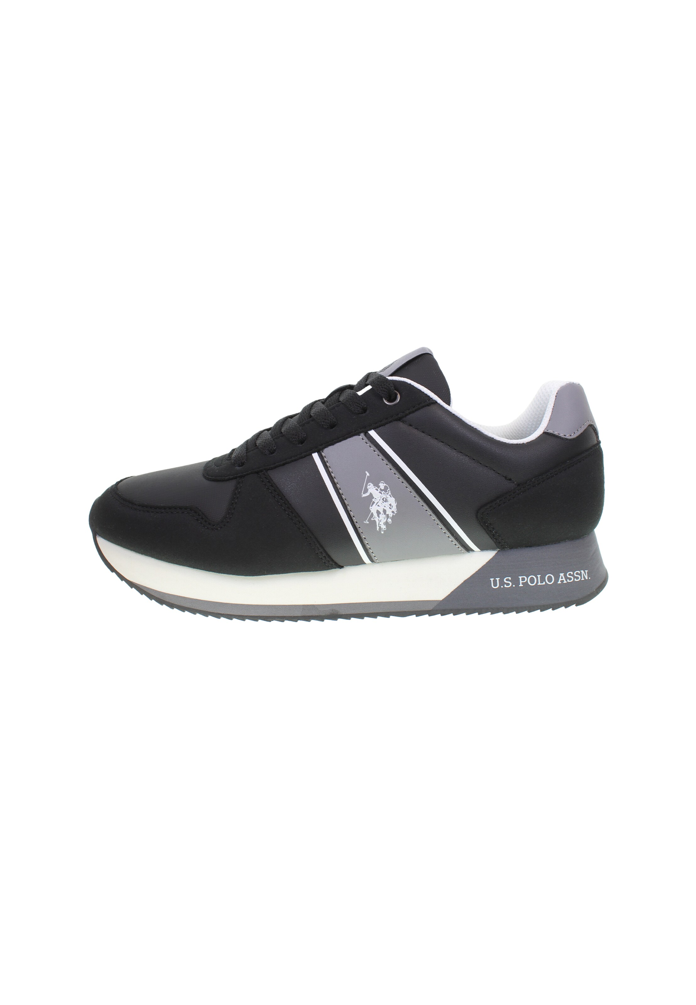 U.S. POLO ASSN. Platform trainers in Black: front