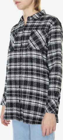 Barbour Blouse 'W' Thora Shirt Mono Check' in Zwart: voorkant