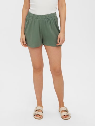 VERO MODA Loose fit Trousers 'Flowy' in Green: front