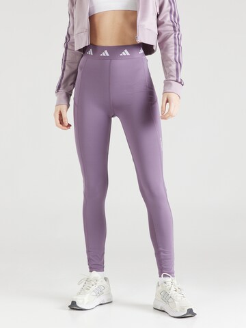 ADIDAS PERFORMANCE Skinny Workout Pants 'Techfit Stash Pocket Full-length' in Purple: front