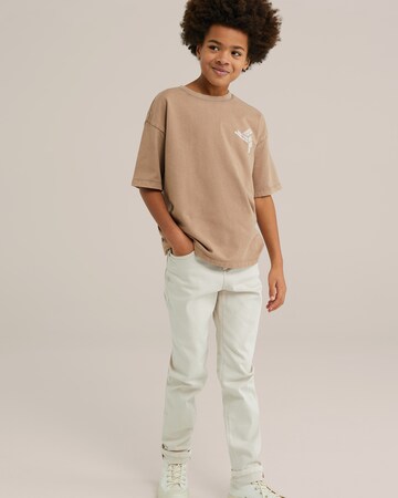 T-Shirt WE Fashion en marron