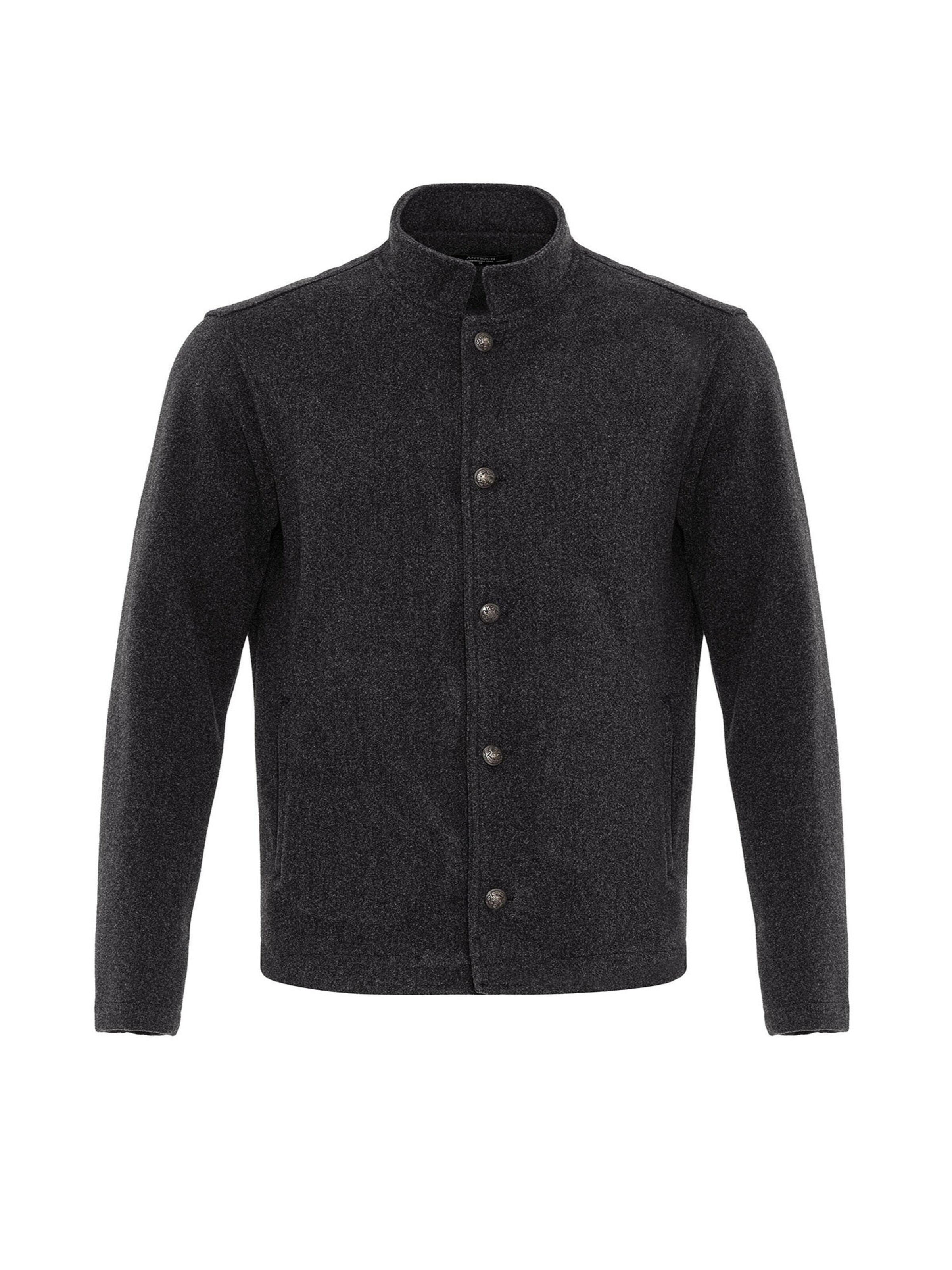 Antioch Between-seasons coat in Grey: front