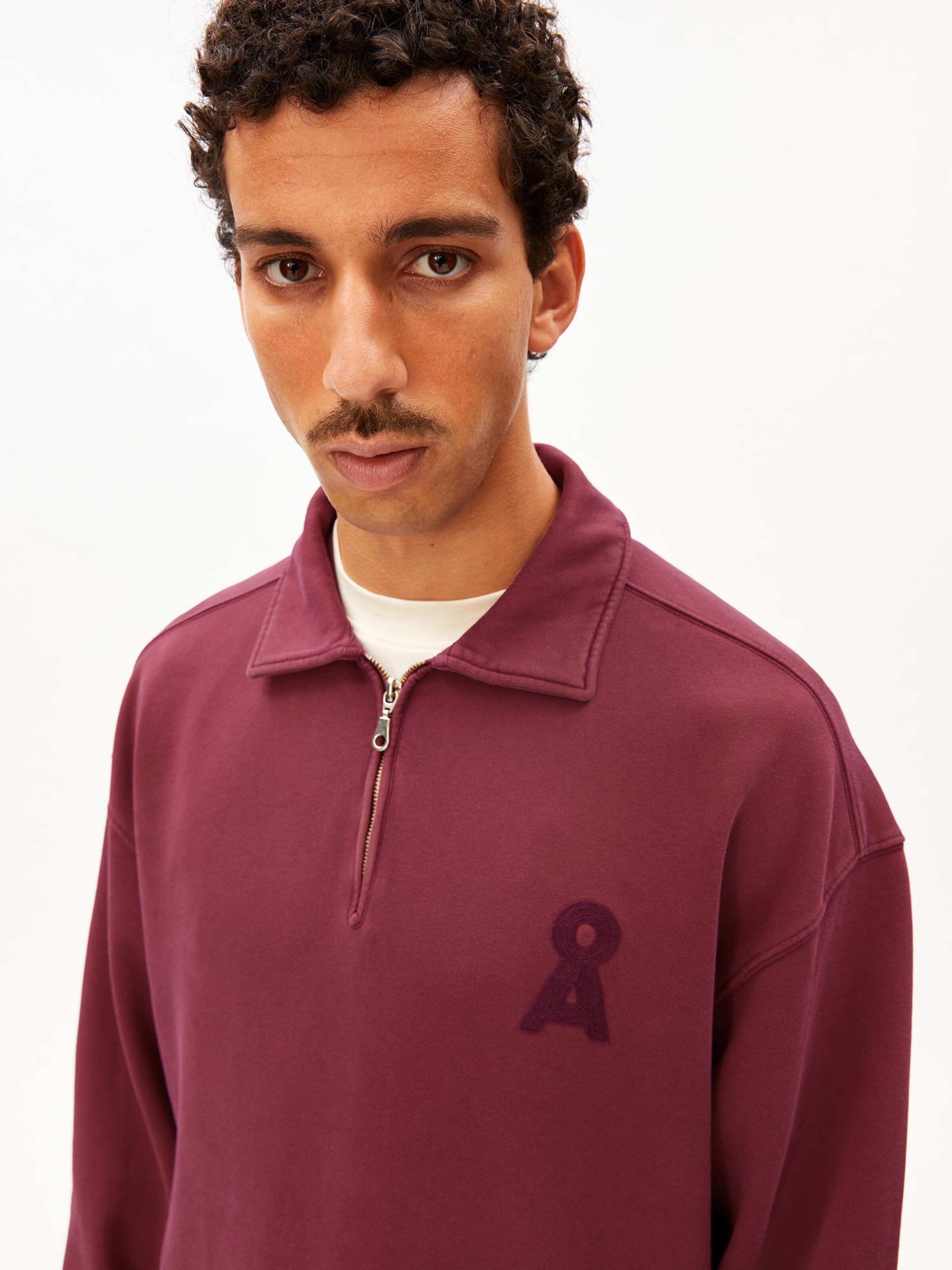 ARMEDANGELS Pullover ICONIC Å GMT DYE in Rot