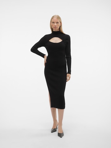 VERO MODA Knitted dress 'YASMIN' in Black