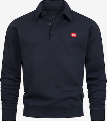 Sweat-shirt Kronstadt en bleu : devant