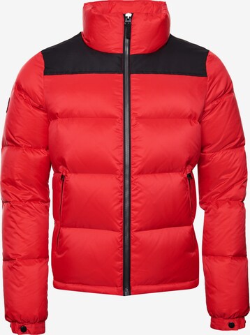 Superdry Winterjas in Rood: voorkant