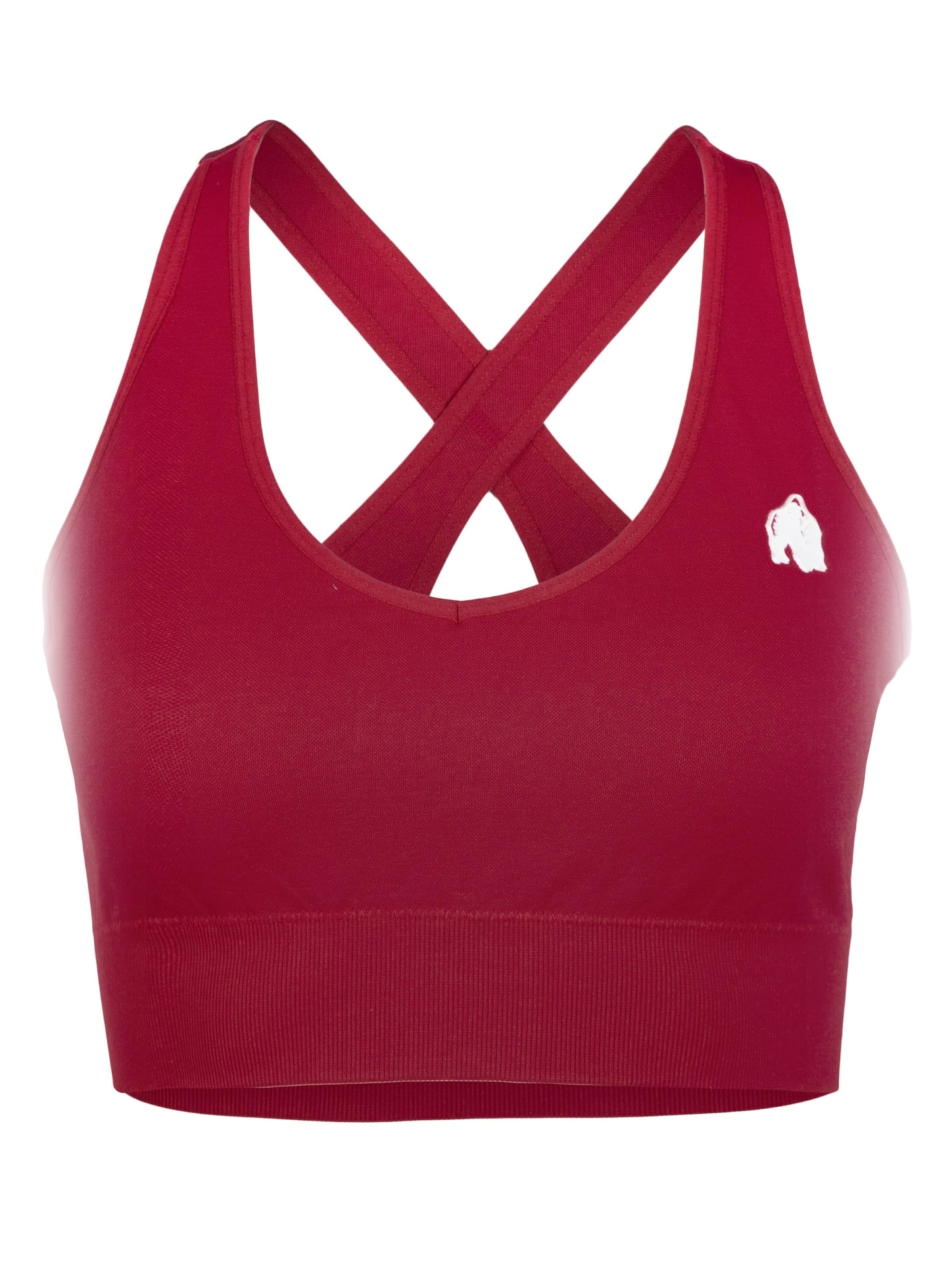 Bustier Soutien-gorge de sport 'Hilton' Gorilla Wear en rose : devant