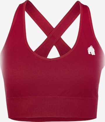 Bustier Soutien-gorge de sport 'Hilton' Gorilla Wear en rose : devant