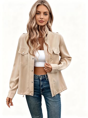 Yesfashion Płaszcz przejściowy w kolorze pomarańczowy: przód