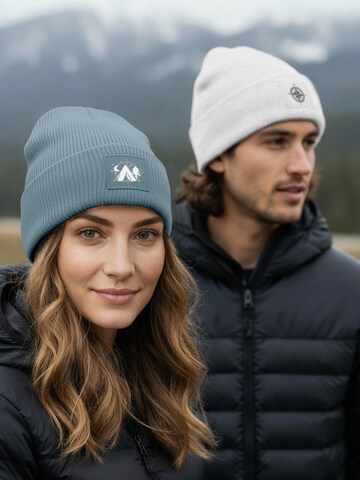 Neverless Mütze 'Camping' in Blau