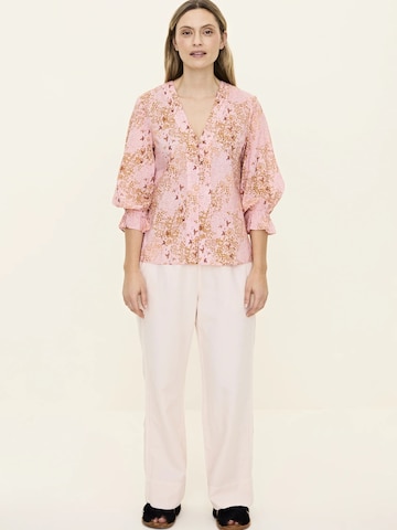 Odd Molly Blouse 'Blooming' in Roze