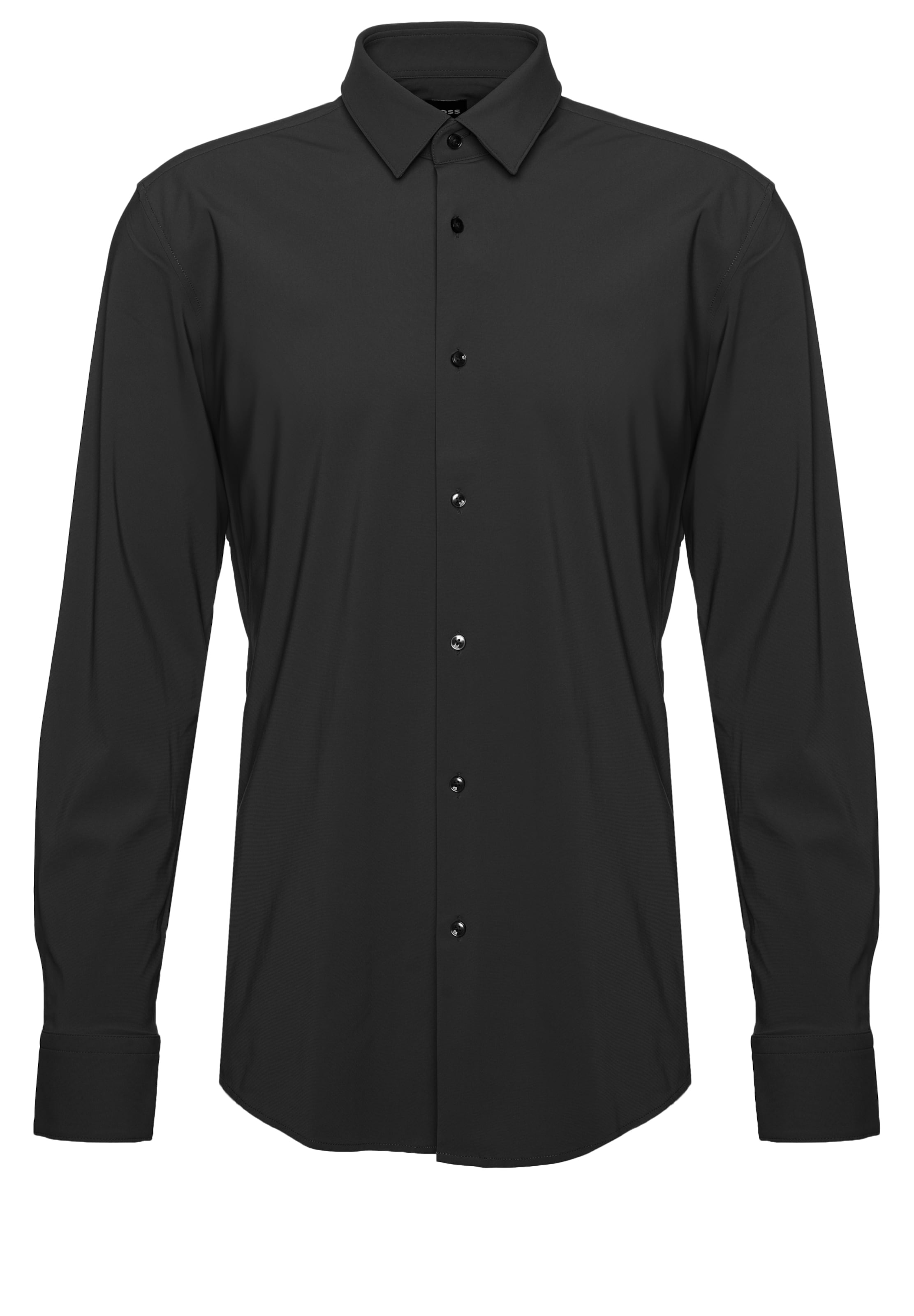 BOSS Comfort fit Button Up Shirt 'P-Hank-S-K-261' in Black: front