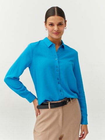 Camicia da donna di TATUUM in blu: frontale