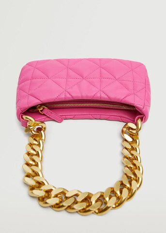 MANGO Schultertasche 'Chess' in Pink