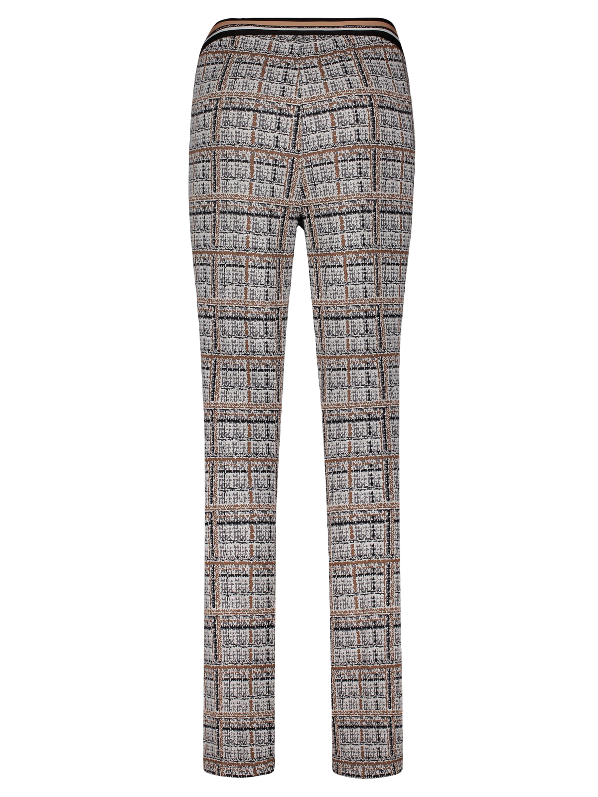 Betty Barclay Slimfit Karo-Hose Slim Fit in Grau