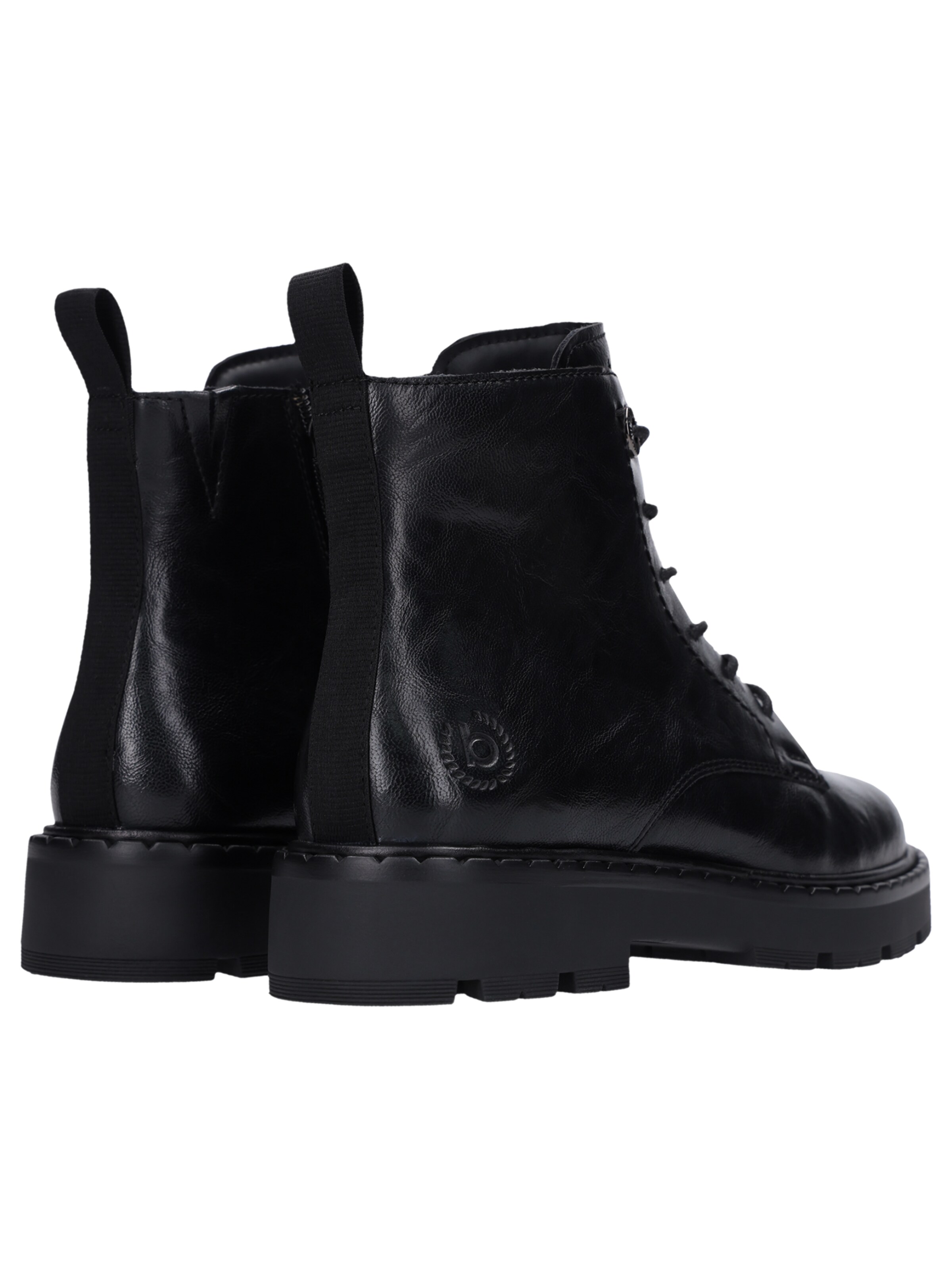 bugatti Lace-Up Ankle Boots in Black