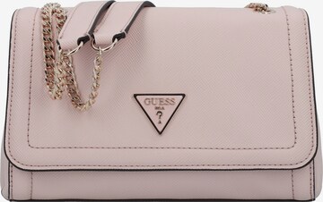 GUESS - Mala de ombro 'Noelle' em rosa: frente