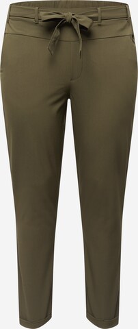 KAFFE CURVE Regular Pants 'Jia' in Green: front