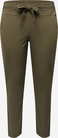 KAFFE CURVE Regular Trousers 'Jia' in Green: front