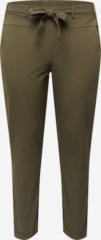 KAFFE CURVE Regular Pants 'Jia' in Green: front