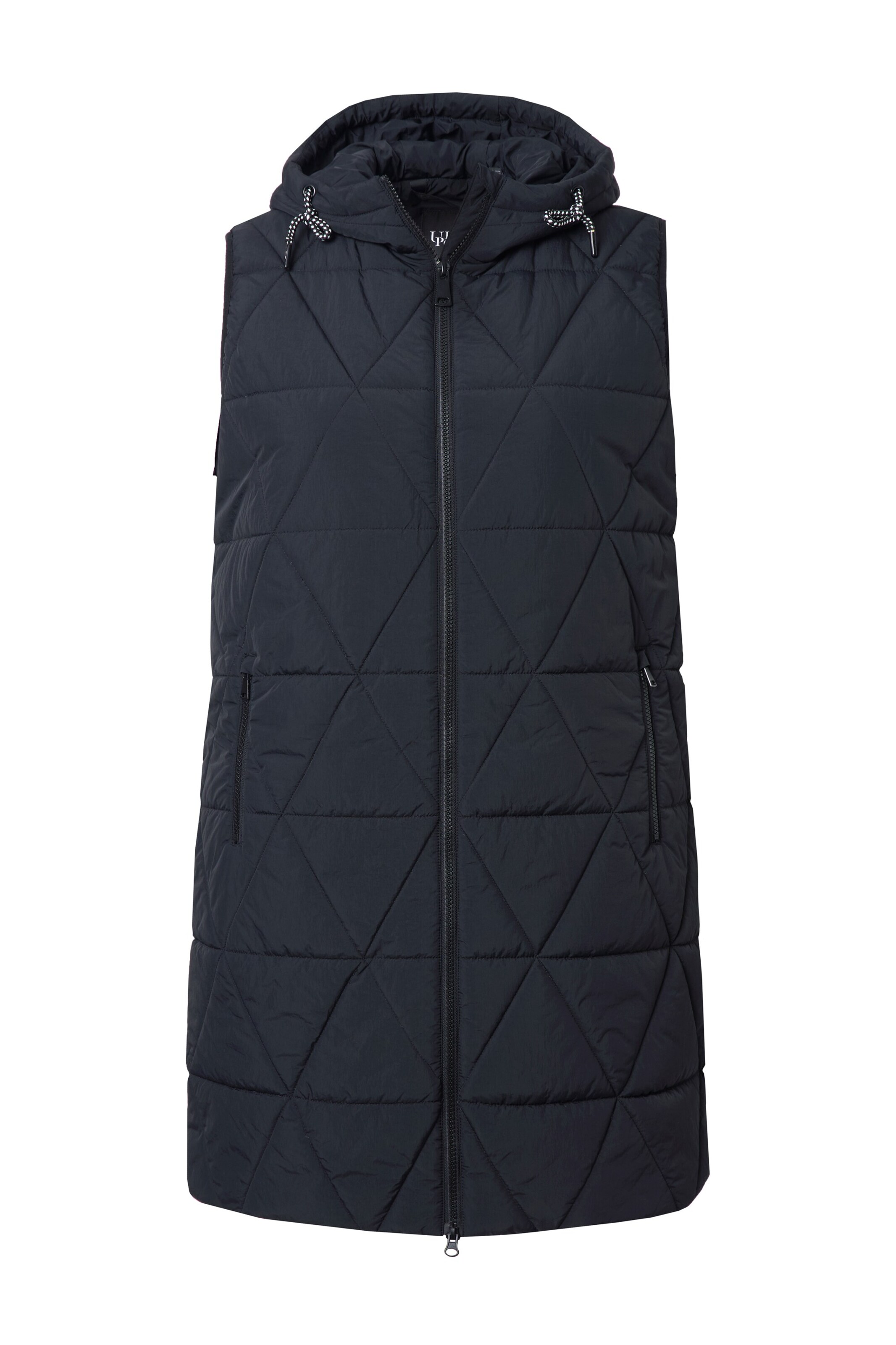 Ulla Popken Vest in Black: front