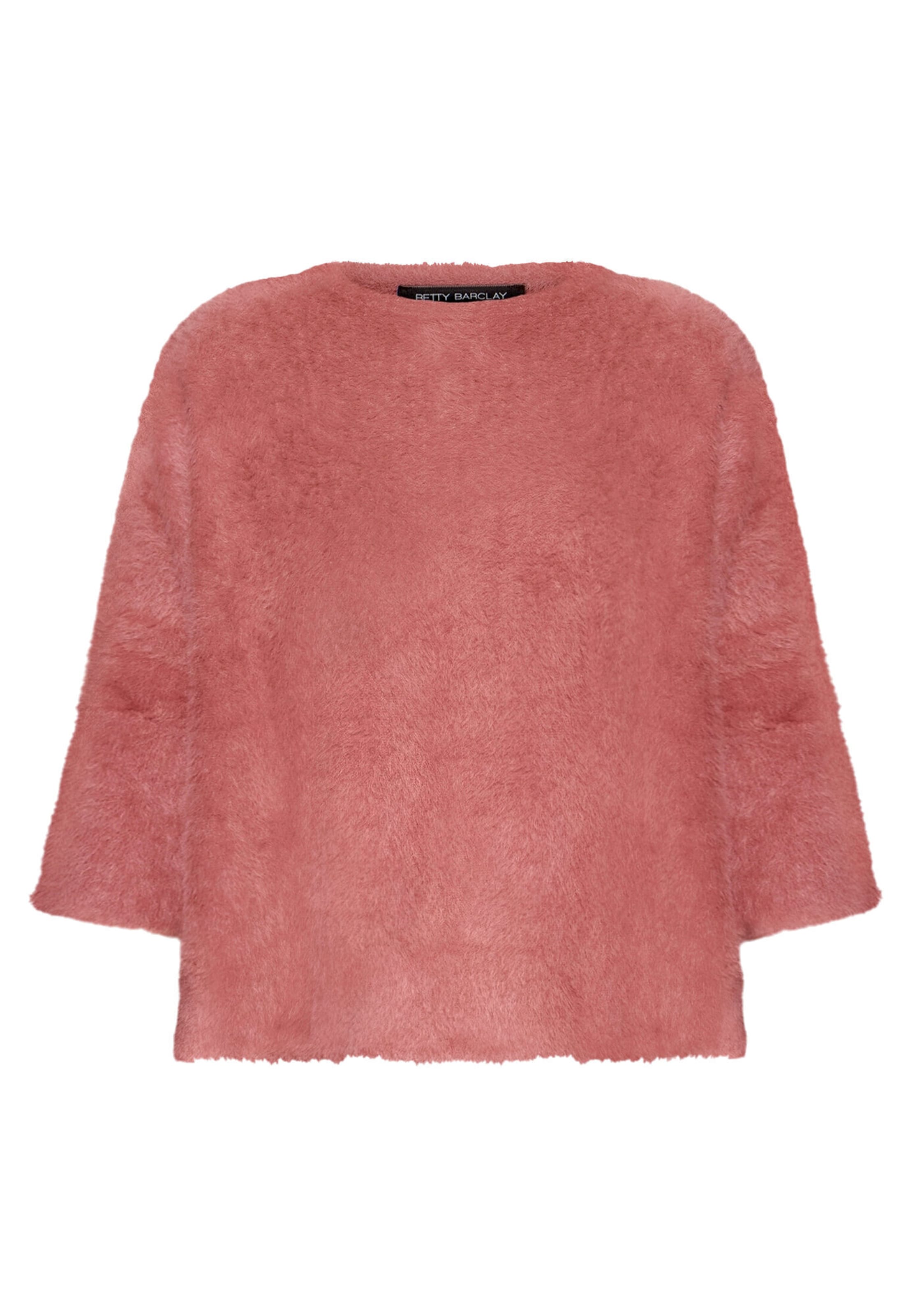 Betty Barclay Basic-Pullover mit U-Boot-Ausschnitt in Rot: Vorderseite