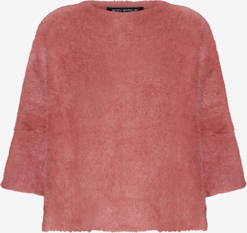 Betty Barclay Basic-Pullover mit U-Boot-Ausschnitt in Rot: Vorderseite