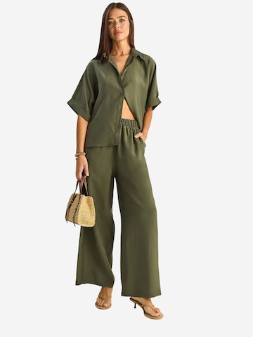 Bianco Lucci - Roupa de casa 'Zweiteiliges Set' em verde: frente