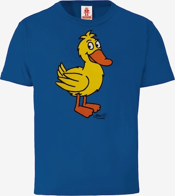 LOGOSHIRT T-Shirt 'Die Sendung mit der Maus' in Blau: Vorderseite