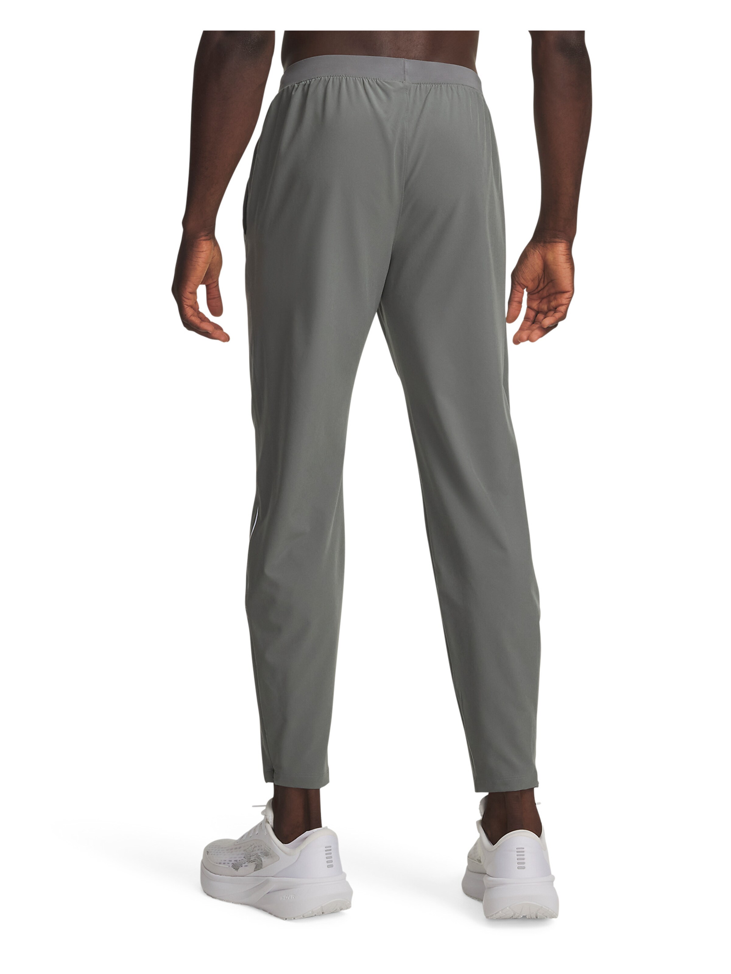 UNDER ARMOUR Tapered Sportbroek 'Velociti' in Grijs