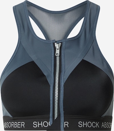 SHOCK ABSORBER Sports bra 'Infinity Power' in Dusty blue / Black, Item view
