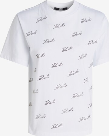 T-shirt Karl Lagerfeld en blanc : devant