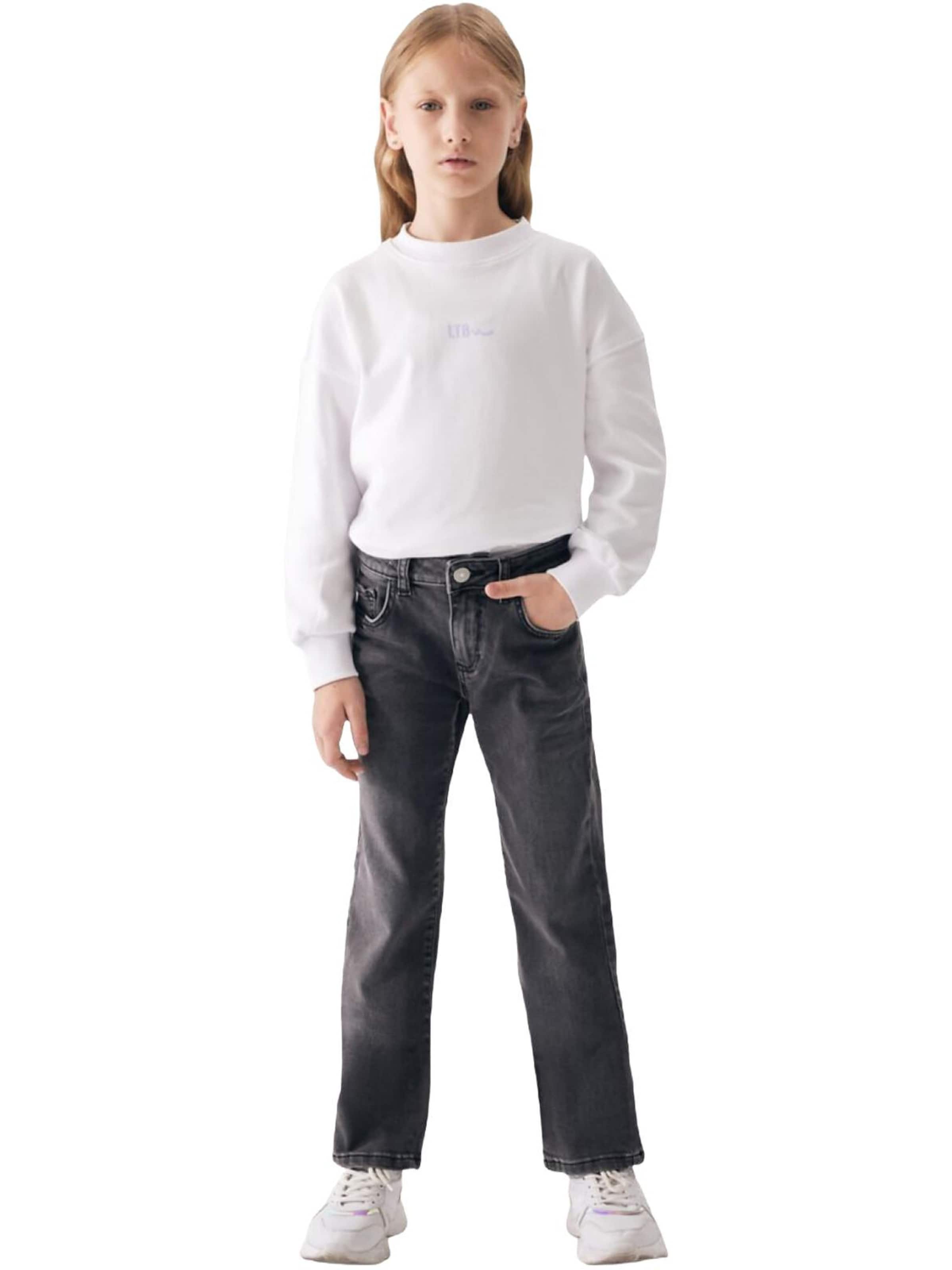 LTB Jeans - Loosefit Vaquero 'LTB Jeans Baby Mädchen Oliana G High Waist Wide Leg Jeans' en gris: frente