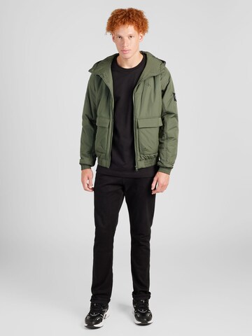 Calvin Klein Jeans Between-Season Jacket 'Harrington' in Green