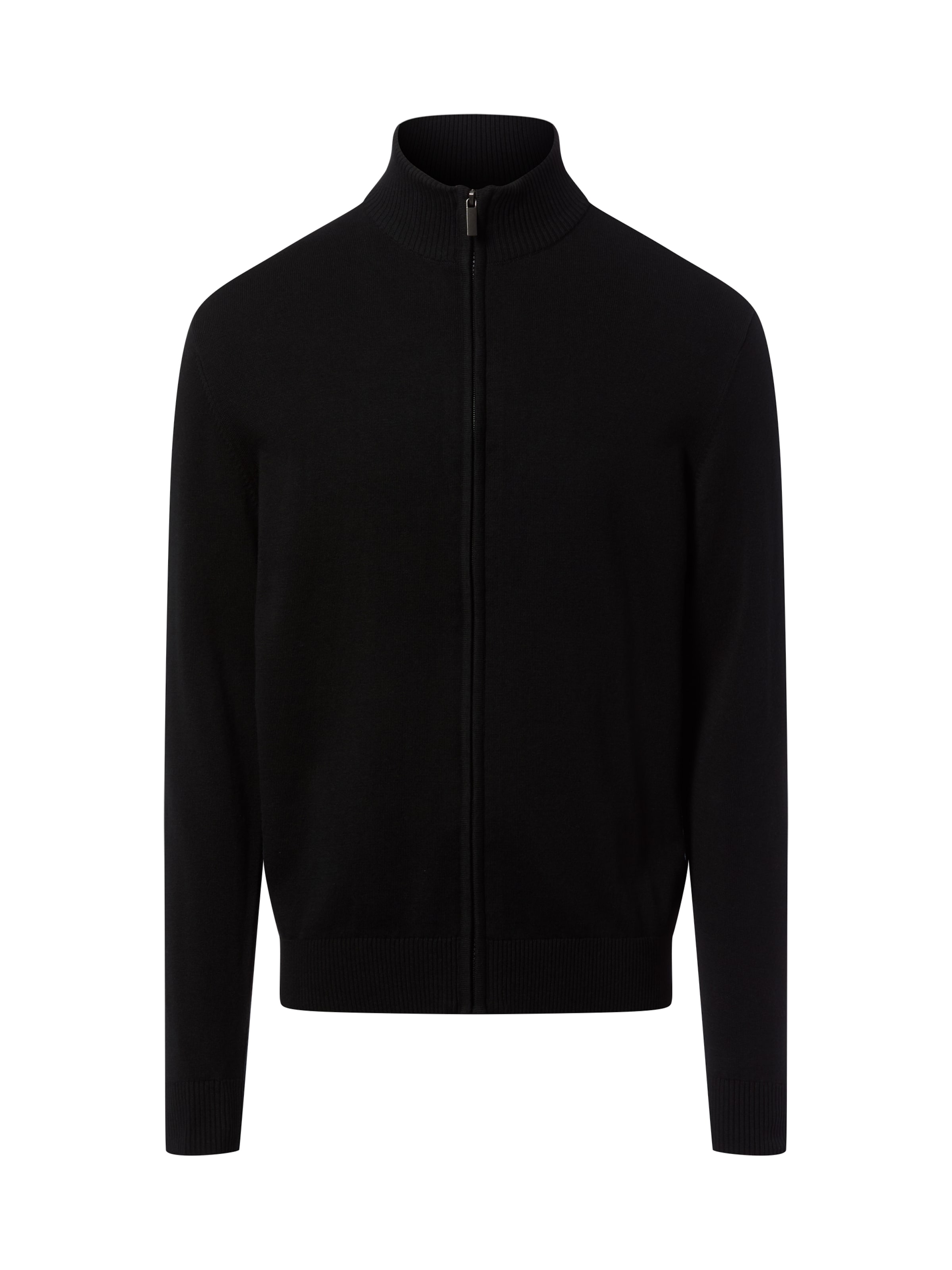 Nils Sundström Strickjacke in Schwarz: Vorderseite