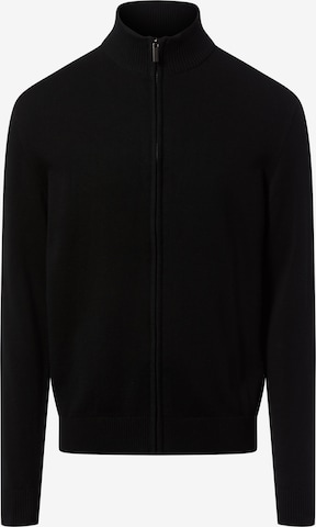 Nils Sundström Strickjacke in Schwarz: Vorderseite