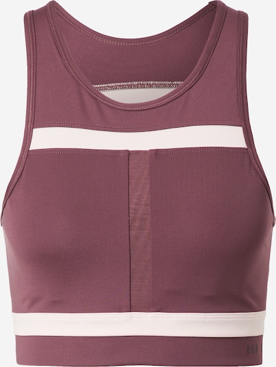 NIKE Soutien-gorge de sport en rose pastel / lie de vin / noir, Vue avec produit