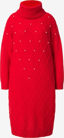 MIAMODA Gebreide jurk in Rood: voorkant